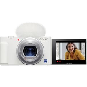 Cámara Digital Sony Zv 1 con Kit de Accesorios Blanco