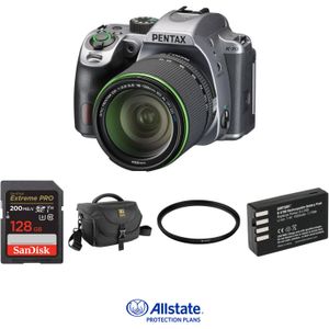 Cámara Dslr Pentax K 70 con Lente 18 135Mm Kit Deluxe Plateada
