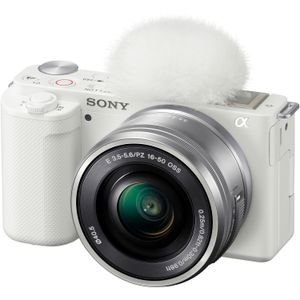 Cámara Mirrorless Sony Zv E10 Kit con Lentes 16 50Mm y 70 350Mm Blanco