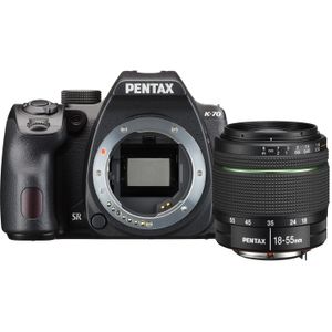 Cámara Réflex Digital Pentax K 70 con Lente de 18 55Mm y Kit de Accesorios Negra