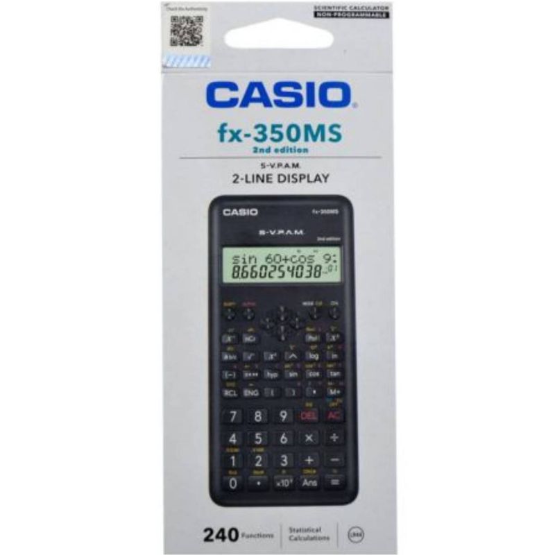 Calculadora Cient fica CASIO FX 350 MS 2 1000825317