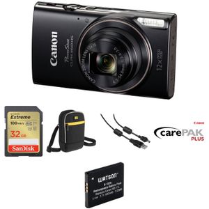 Kit de Lujo de Cámara Digital Canon Powershot Elph 360 Hs Negro