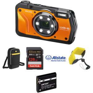 Kit Deluxe de Cámara Digital Ricoh Wg 6 Naranja