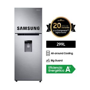 Refrigeradora Samsung Top Freezer RT29K571JS8 299L Plata