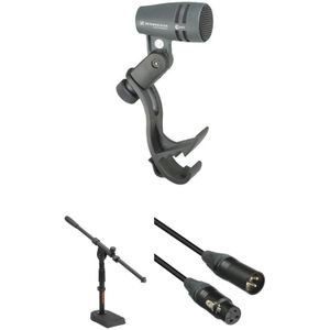 Kit de Micrófono para Instrumentos Sennheiser E 604 con Patrón Cardioide Soporte y Cable