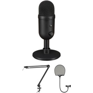 Kit de Micrófono Usb Razer Seiren V2 X con Brazo de Transmisión y Filtro Antipop