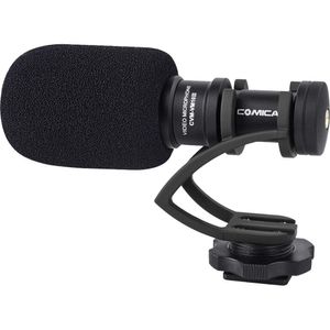 Micrófono de Condensador Direccional Compacto Comica Audio Cvm Vm10 Ii Montura Antivibración Negra