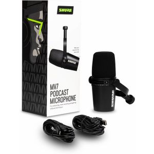 Micrófono de Podcast Shure Mv7 Negro