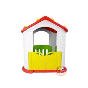 Casita infantil para niños color amarilla con verde