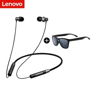 AUDIFONOS BLUETOOTH LENOVO HE05 Negro Más Lentes de sol