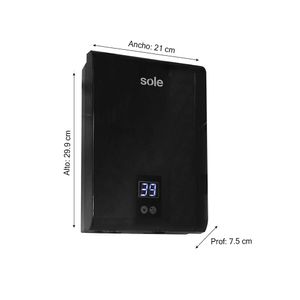Terma Eléctrica Sole Multipunto 7000W Negro