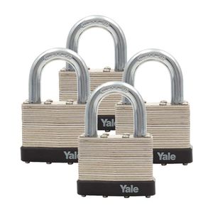 Candado Yale Modelo 135 Plata x 4u