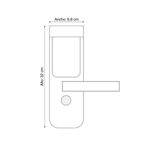 Cerradura digital Yale para puerta YMF30A Acero Negro