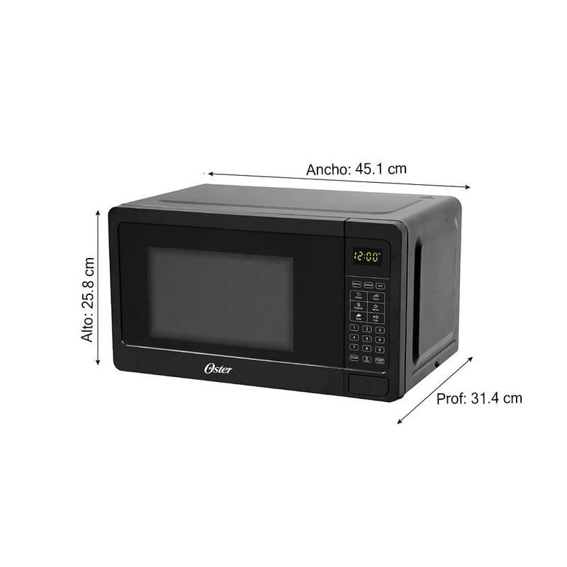 Horno Microondas Oster POGKEW2702G 20L Negro - Real Plaza