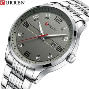 Reloj ELEGANTE Hombre CURREN 8411 Correa Acero Inoxibable Gris