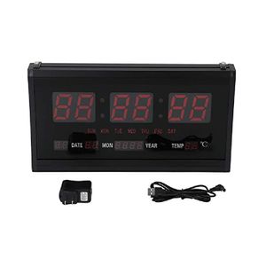 Reloj Led Digital de Pared Negro