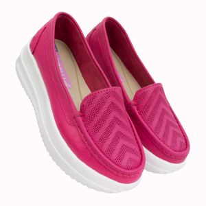 Zapato Mocasin Plataforma  Mujer Corelli Kate  Fucsia Vivo