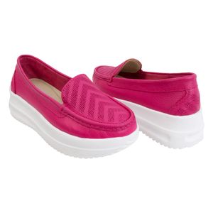 Zapato Mocasin Plataforma  Mujer Corelli Kate  Fucsia Vivo