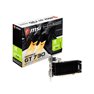 Tarjeta De Video Msi Nvidia Geforce Gt 730, 2gb Ddr3, 64-bit