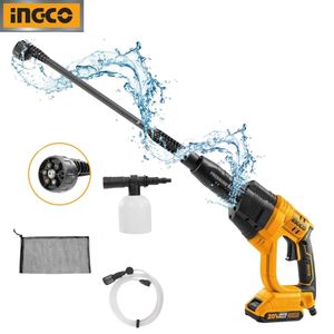 Hidrolavadora Inalámbrica Ingco 20V P20S Batería 2.0AH + Kit de Accesorios CPWLI20082