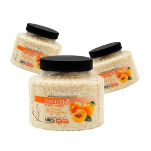 Exfoliante Corporal de Albaricoque Fruit of the Wokali 500 Gramos 3 Unidades