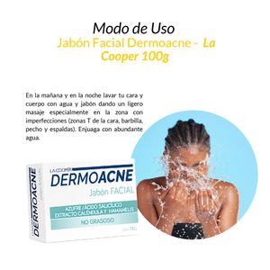 Jabon Dermoacne Carbon Activo con Hyaluronic la Cooper 100 Gramos 2 Unidades