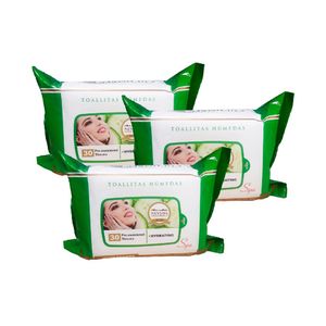 Toallitas Humedas Hidratantes Pepino Nevada Natural Products 3 Unidades
