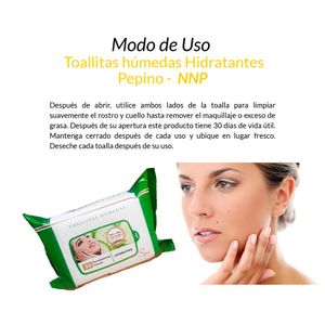 Toallitas Humedas Hidratantes Pepino Nevada Natural Products 3 Unidades