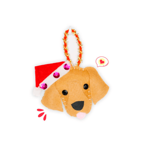 Colgante Navidad Dog Lover Khurmi Golden Hecho a Mano