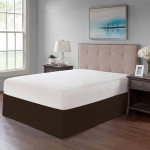 Faldon de Tarima Nube Hogar Drill Liso King 200cm X 200cm Chocolate 35cm