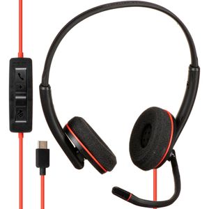 Headset Estéreo Uc Plantronics Blackwire 3220 Usb Type C para Uso con Cable