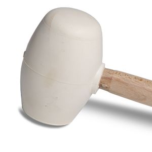 Mazo de Goma Blanca 250 Gr  8.8 Oz Cabeza Plana y Esférica Rubi 610005181