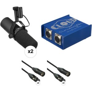 Kit de Micrófono Vocal Shure Sm7B con Cloudlifter y Cables 2 Personas