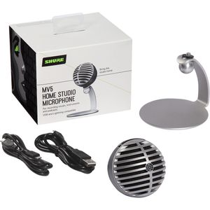 Micrófono Usb Lightning Shure Motiv Mv5 Cardioid para Computadoras y Dispositivos IosEmpaque