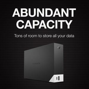 Disco Duro Externo de Escritorio Seagate One Touch de 10Tb con Concentrador Incorporado Negro