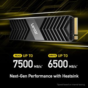 Ssd Interno M.2 Lexar Professional Nm800 Pro Pcie 4.0 X4 Nvme de 2Tb con Disipador de Calor
