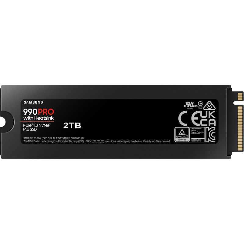 Samsung 990 Pro 2TB SSD M.2 NVMe PCIe Gen4 x4 con Disipador