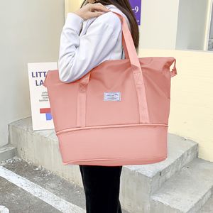 Bolso de Viaje Cartera Expandible Impermeable-Rosa
