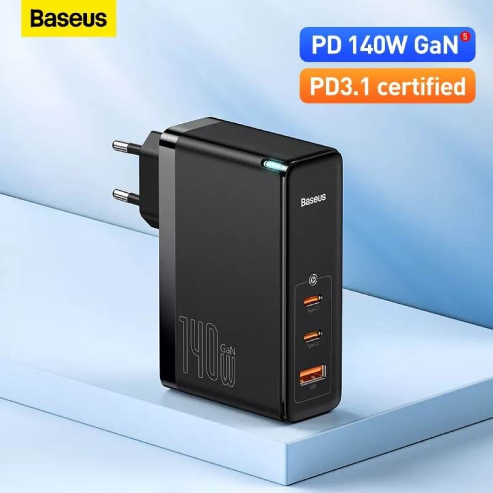 Batería externa Baseus 30000 mAh, 65W, carga rápida 3A, cable tipo usb-C a  usb-C, negro - Coolbox