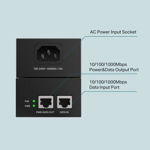 Adaptador POE TP-Link TL-POE170S Injector Gigabit PoE++ Ethernet