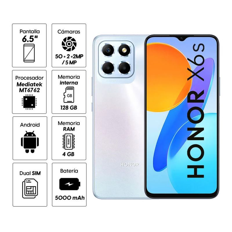 HONOR Celular Honor X6S 128GB