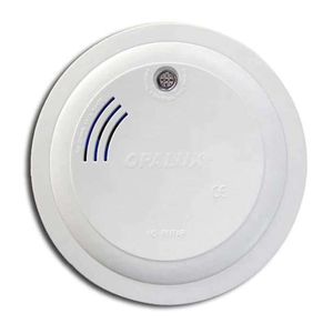 Detector de humo Opalux Slim IP20 con batería, dual 9VDC 220VAC
