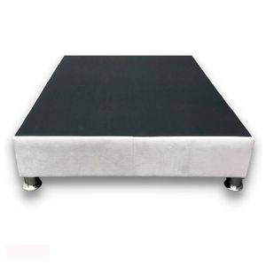 Box Tarima LeMueble 2 plazas Plomo Plata