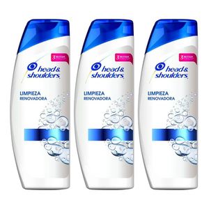 Pack Shampoo HEAD & SHOULDERS Limpieza Renovadora Frasco 375ml x 3un