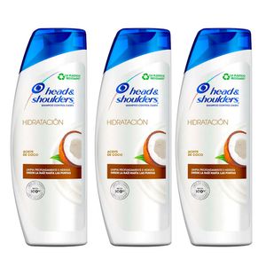 Pack Shampoo HEAD & SHOULDERS Aceite de Coco Frasco 375ml x 3un