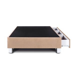 Cama Box Tarima PARAISO C/Cajones 1.5 Plazas Champagne