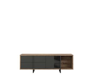 Mesa de TV Moderna Lía Marrón/Negro TU MESITA