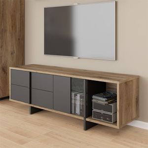 Mesa de TV Moderna Lía Marrón/Negro TU MESITA