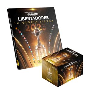 Album Copa Libertadores 2023 Panini Tapa Dura y 1 Cajita de 50 Sobres