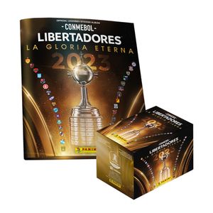 Album Copa Libertadores 2023 Panini Tapa Blanda y 1 Cajita de 50 Sobres